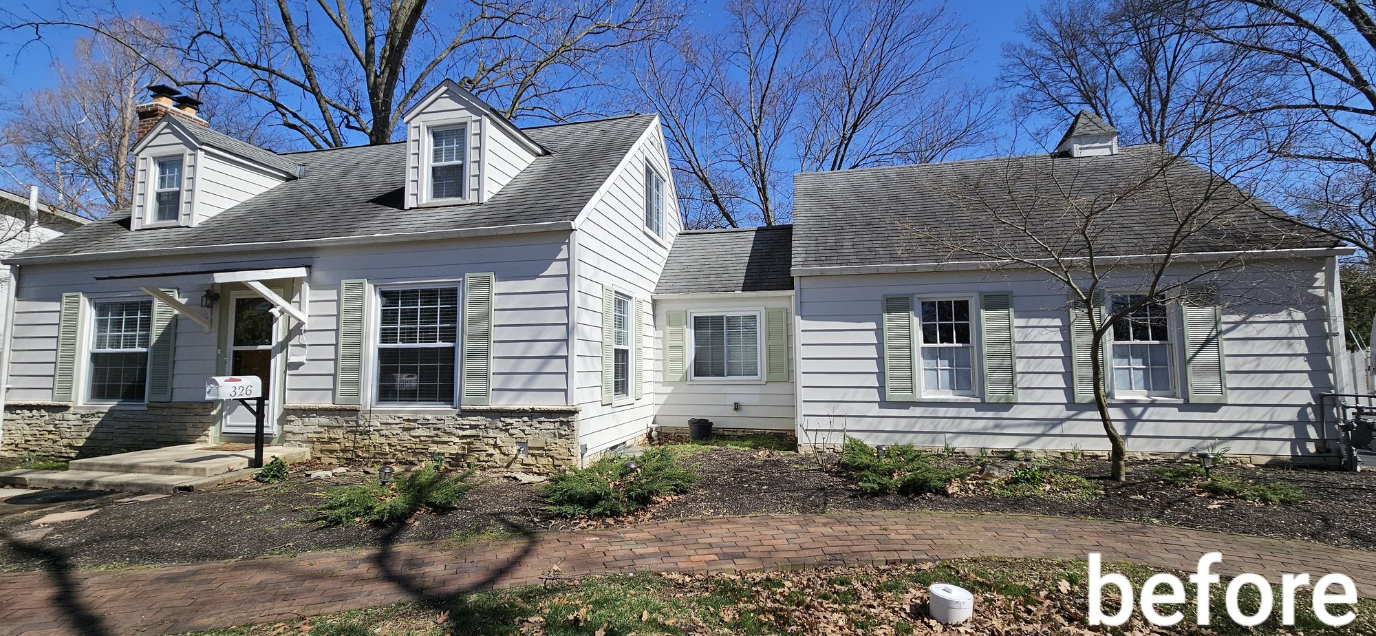 Cape cod house exterior before Cape cod house exterior before — Segor Painting, Columbus OH