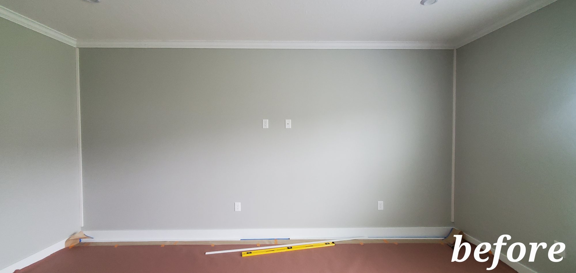 Gray room before repaint Gray room before repaint — Segor Painting, Columbus OH