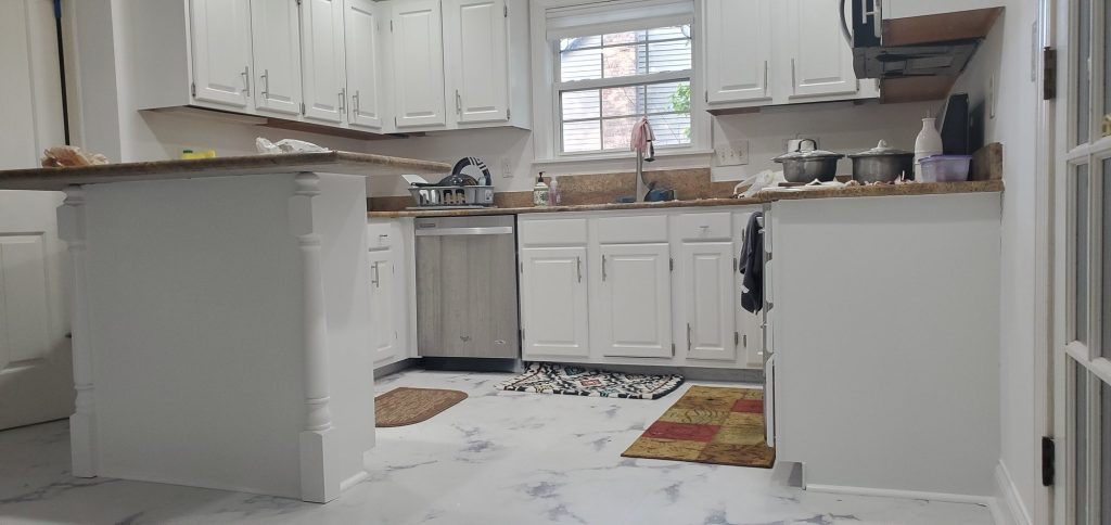 Kitchen cabinets painted white after — Segor Painting, Columbus OH