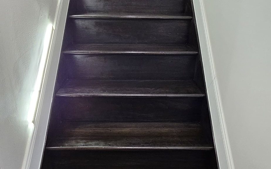 Staircase stained dark after — Segor Painting, Columbus OH