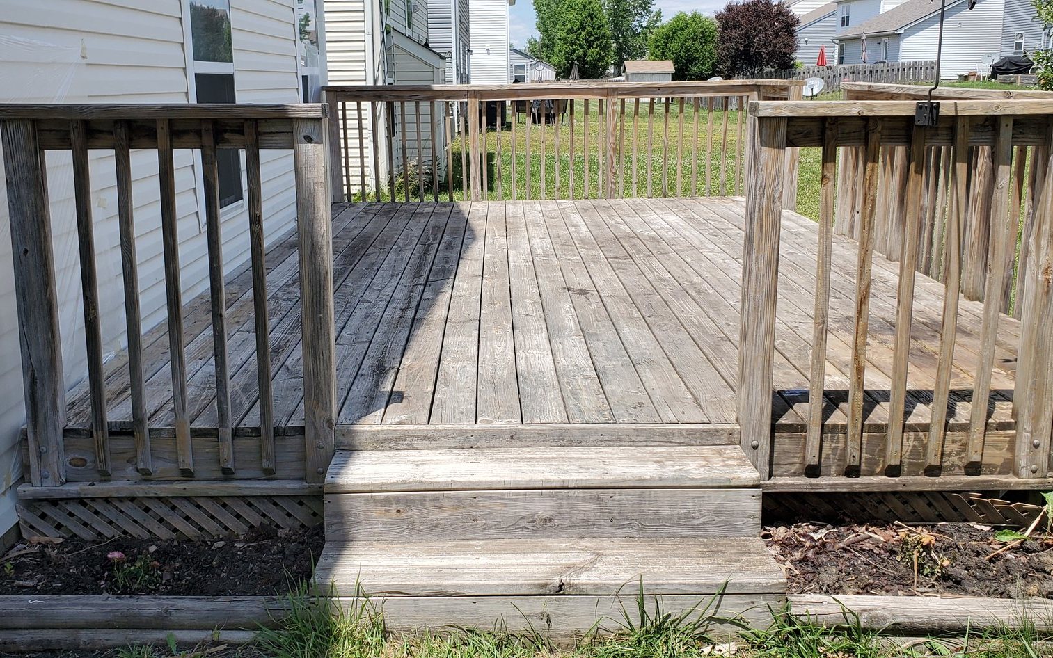 Wood deck before Wood deck before — Segor Painting, Columbus OH