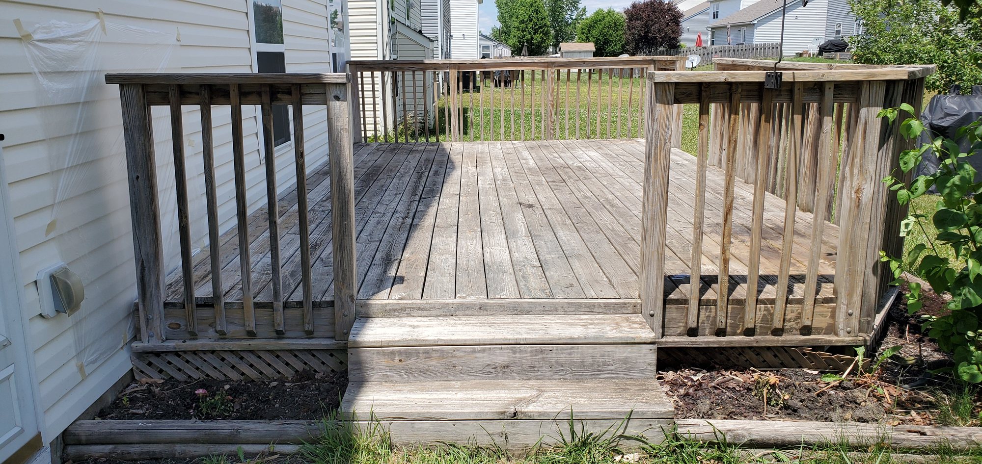 Wood deck before Wood deck before — Segor Painting, Columbus OH